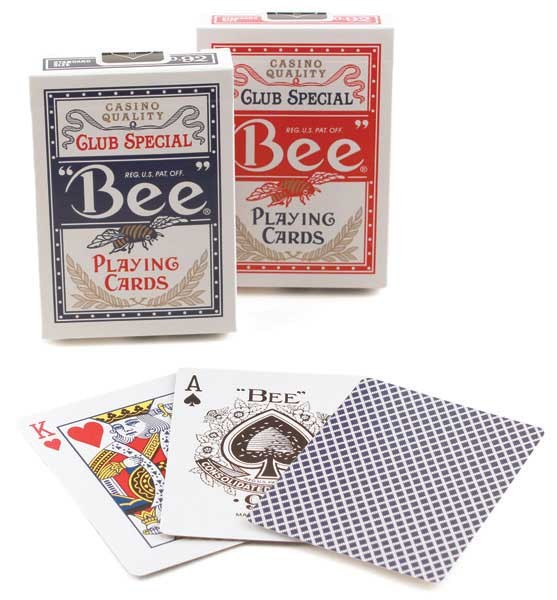 Bee Poker, Standard Index, 12 Decks Red/Blue