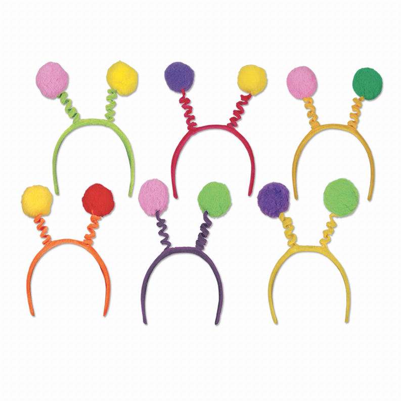 Boppers and Headbands - General Occasion Soft-Touch Pom-Pom Boppers in Assorted Colors
