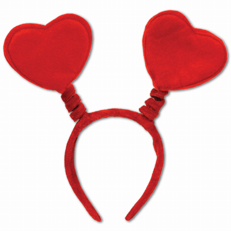 Boppers and Headbands - Valentines Heart Boppers