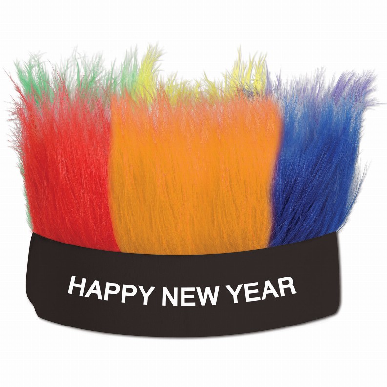 Boppers and Headbands - New Years Happy New Year Hairy Headband