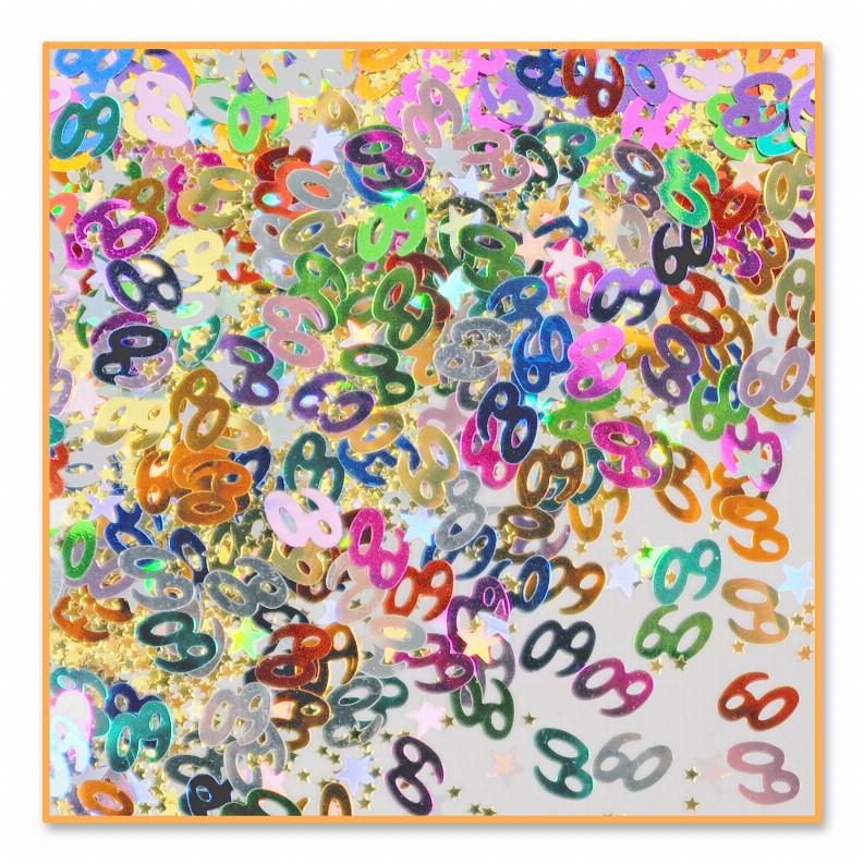 Diploma Mill Confetti - Birthday-Age Specific 60 & Stars