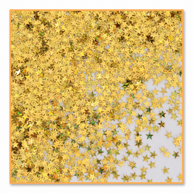 Diploma Mill Confetti - General Occasion Gold Holographic Stars