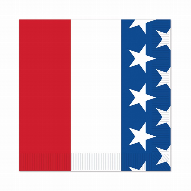 Napkins-Beverage  - Patriotic Patriotic Beverage Napkins