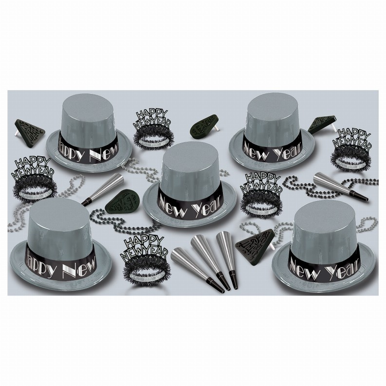 Party Kit - New Years 10 Person Simply Silver