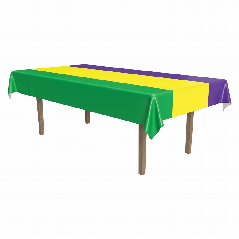 Table Covers 54" x 108"   Patterned Mardi Gras