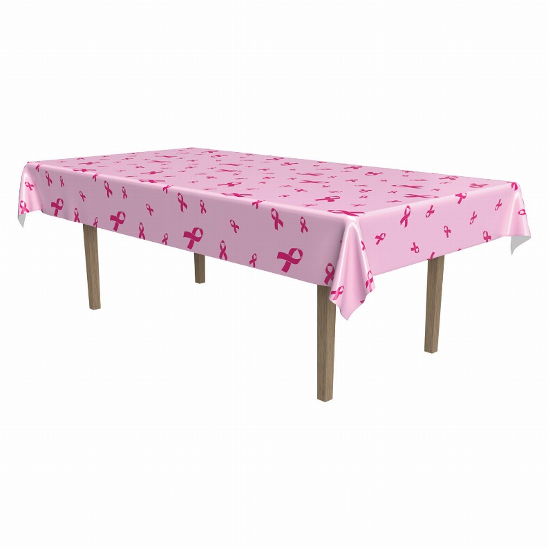 Table Covers 54" x 108"   Patterned Pink Ribbon