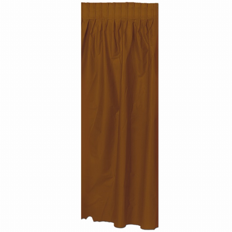 Table Skirts - Plastic  - General Occasion Plastic Table Skirting - chocolate brown; self-adhesive