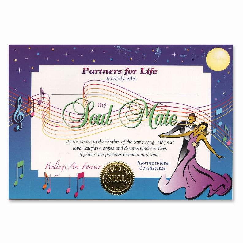 Themed Certificates - Valentines Soul Mate