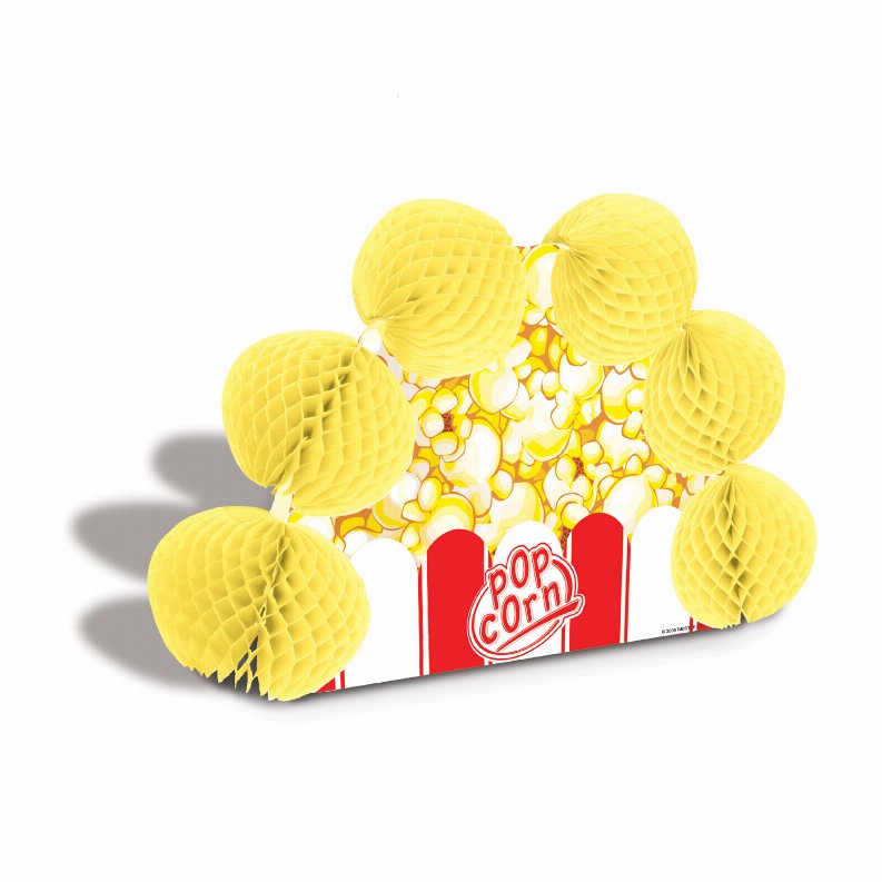 Tissue Style Centerpiece - Multicolor Awards Night Tissue Popcorn Pop-Over