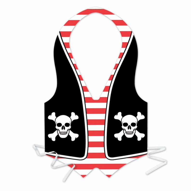 Vests  - Pirate Plastic Pirate Vest