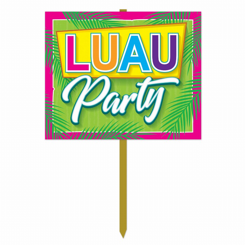 Yard Signs  - Luau Luau Party Yard Sign