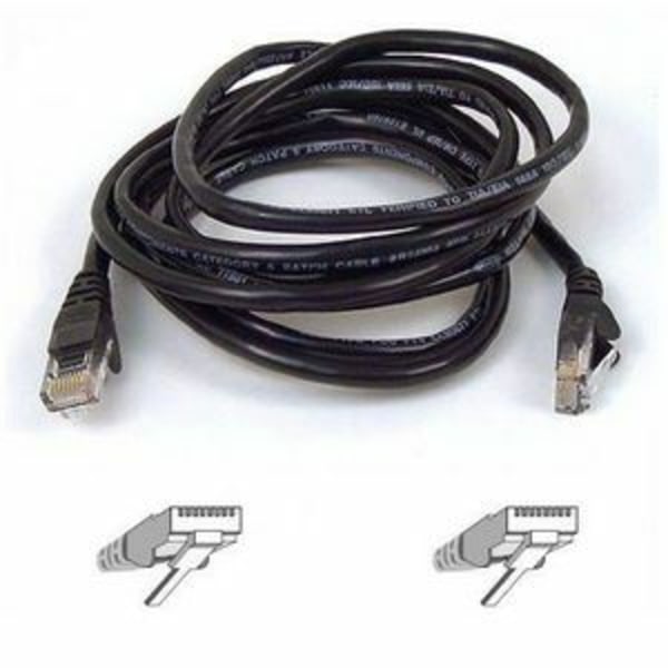 10FT CAT5e Patch Cable Black