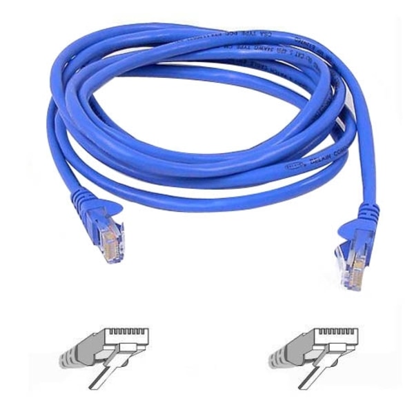 15FT CAT5e SnaglessPtchCbl Blu