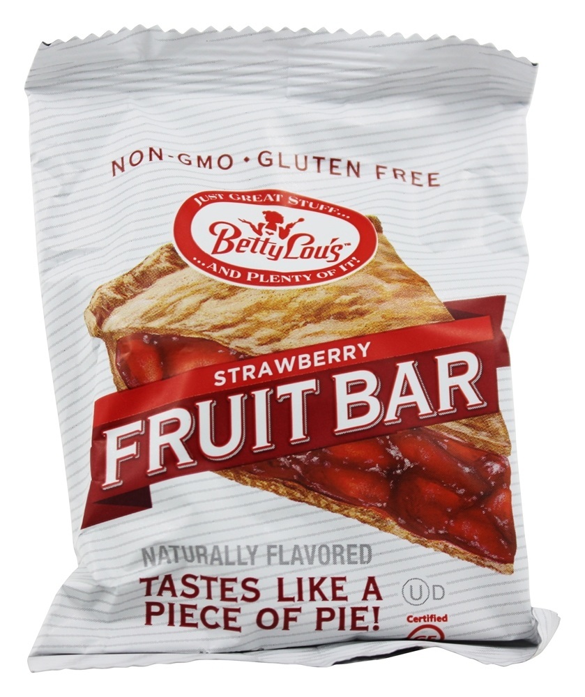 Betty Lou's Strawberry Fruit Bars (12x2 Oz)