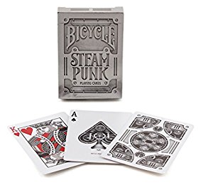 Bicycle Steampunk, Silver, 6 Decks