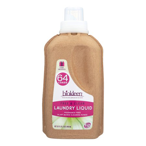 Biokleen Laundry Liquid Free and Clear Bio 32 oz Case of 6