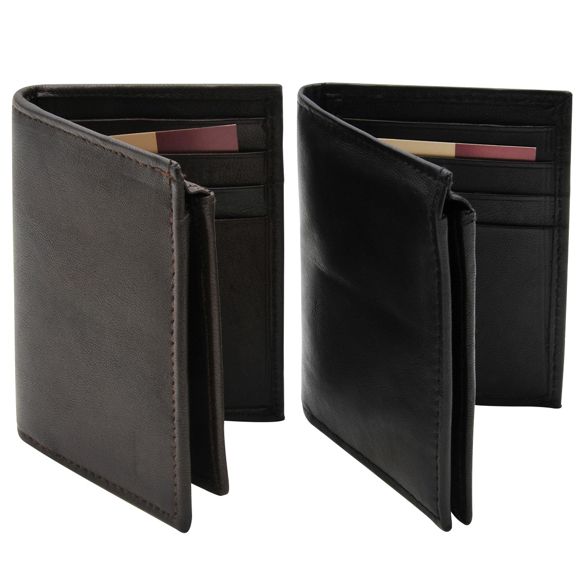 Bco Rfid Bifold Wallet/ L-Shape/ Bk/Br