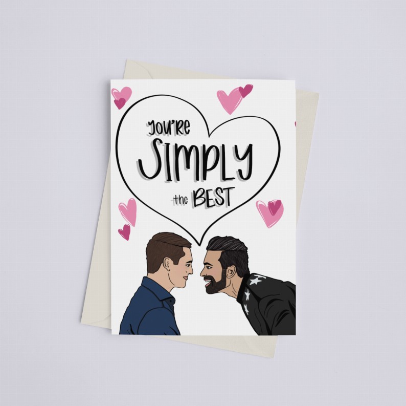 "Simply the Best" Schitt's Creek - Greeting Card