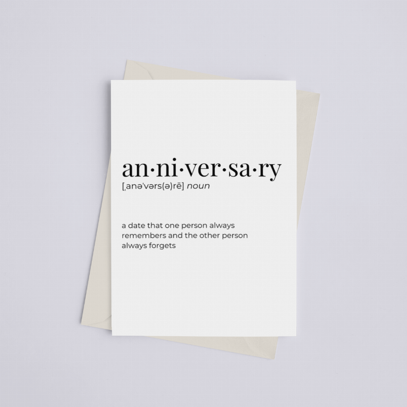 Anniversary - Greeting Card