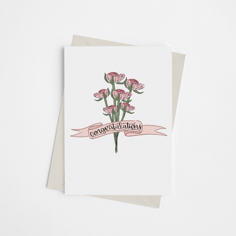 Congratulations Bouquet - Greeting Card