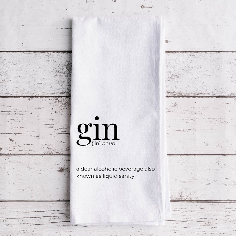 Gin Definition - Bar Towel