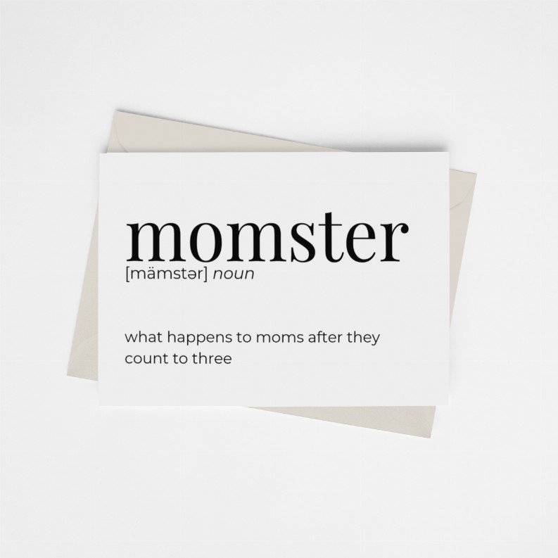 Momster - Greeting Card/Wall Art Print