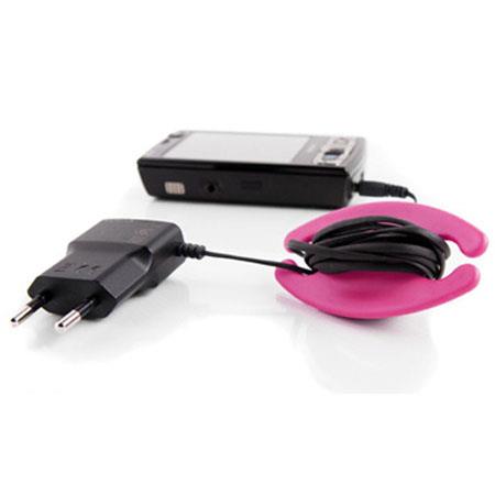 Cord Wrap - All Cables, Wires & Cords Organized - Small Fuchsia