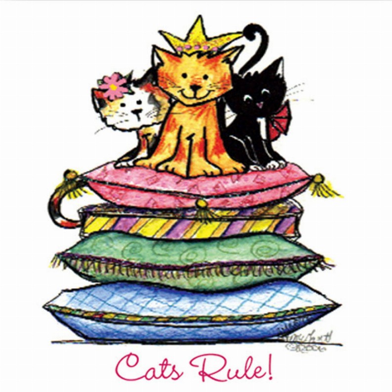 Cats Rule! - Magnetic Bookmark
