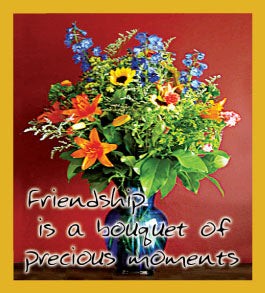 Friendship is a Bouquet - Magnetic Bookmark