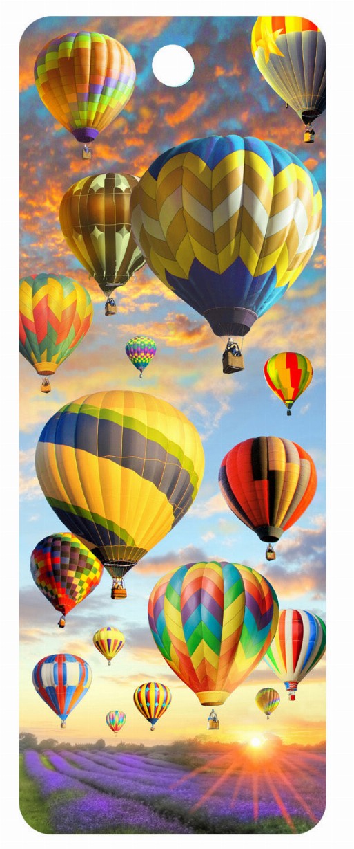 Hot Air Balloons - 3D Bookmark