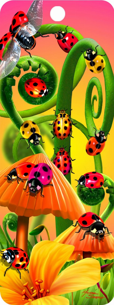 Ladybugs - Motion Bookmark