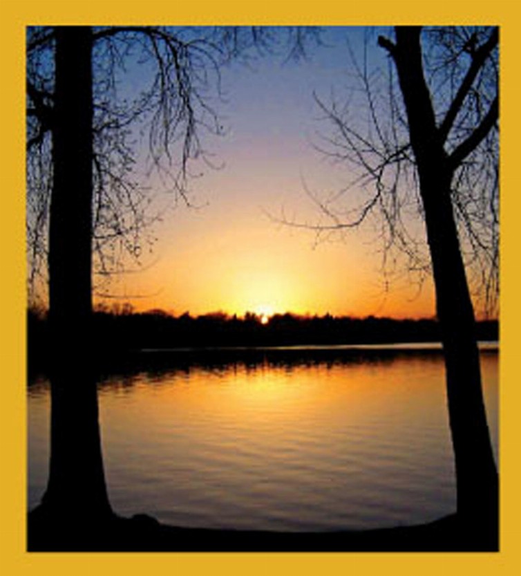 Lake Sunset - Magnetic Bookmark