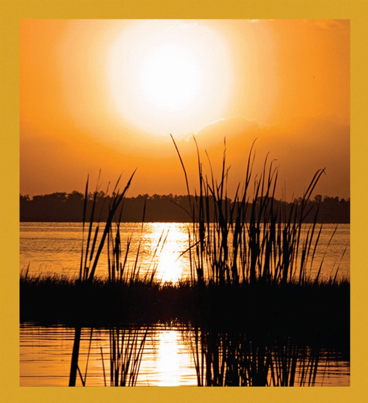 Lake View Sunset - Magnetic Bookmark