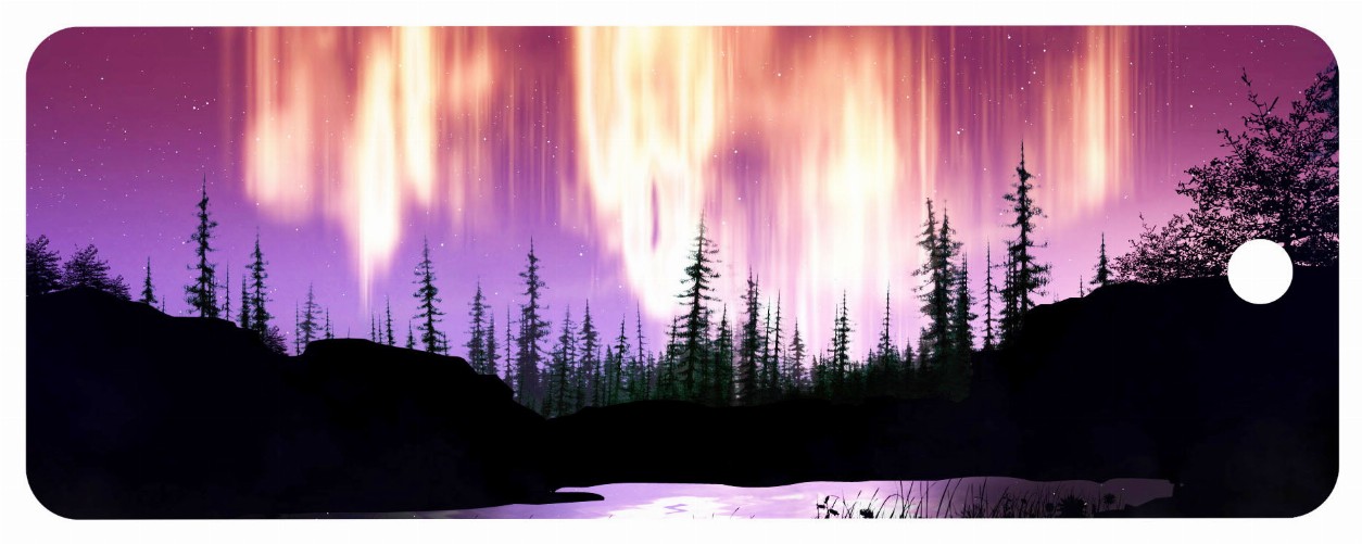 Northern Lights Forest - Motion Bookmark