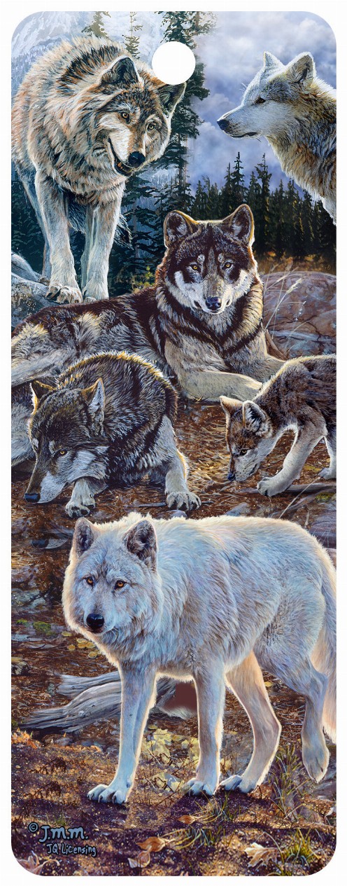 Pack Of Wolves - 3D Bookmark