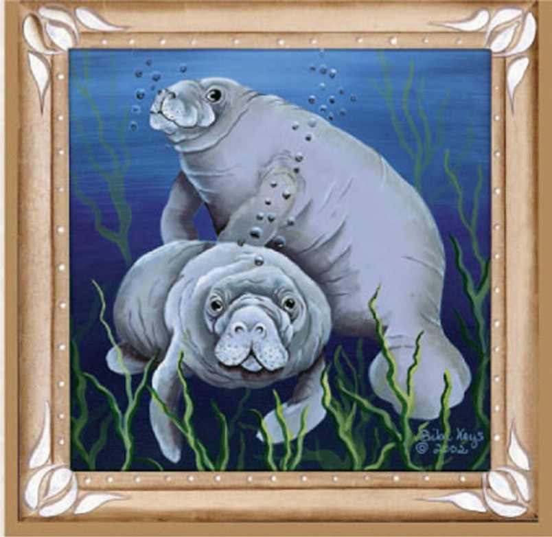 Sea Life - Magnetic Bookmark - Manatee