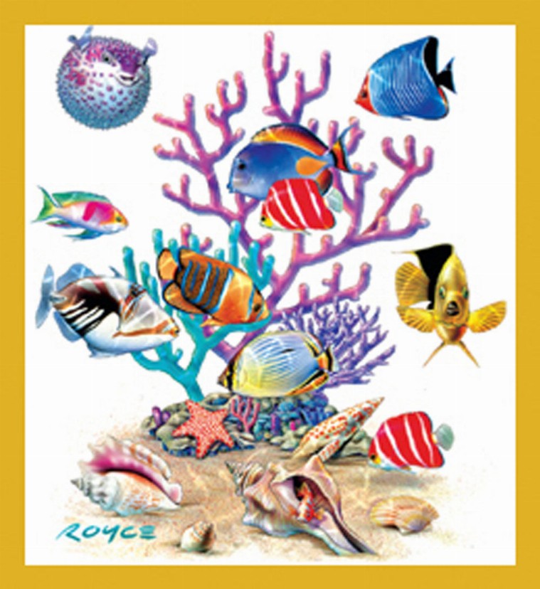 Sea Life - Magnetic Bookmark - Coral Garden