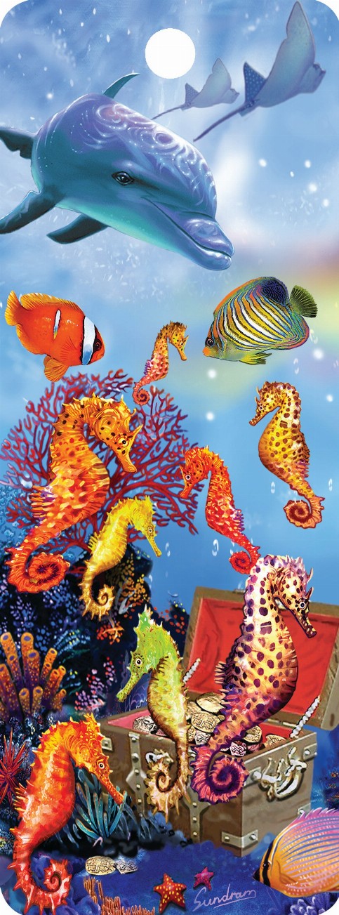 Seahorse Kingdom - 3D Bookmark