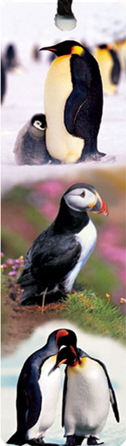 Tassel Bookmark - Penguins & Puffin