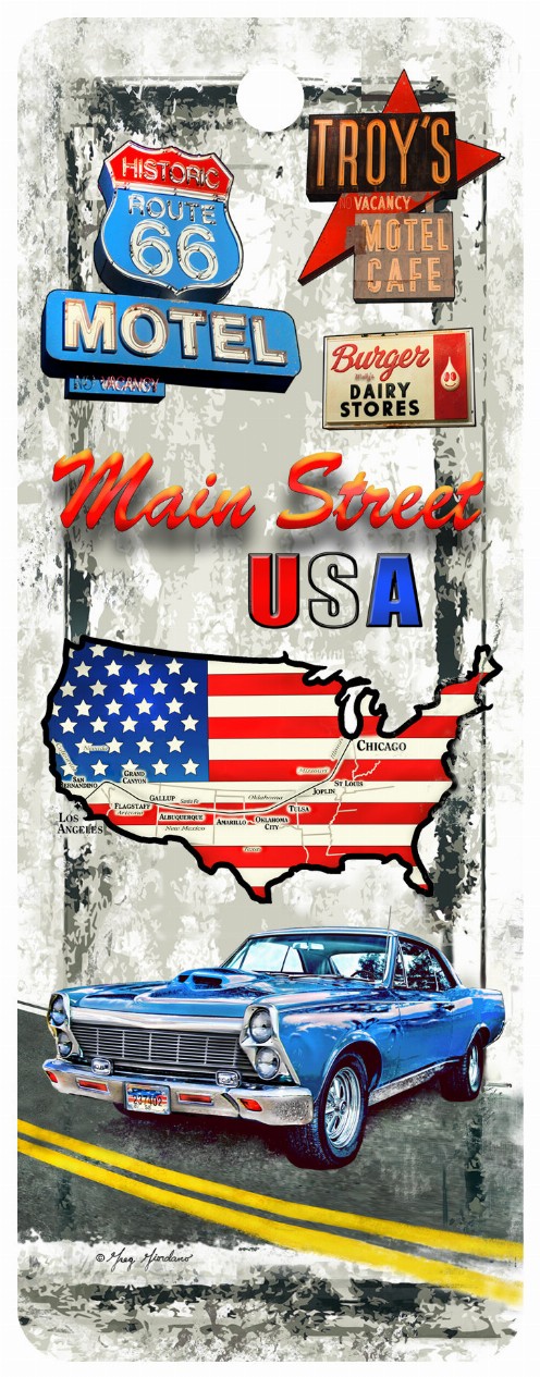 USA Classic Cars - 3D Bookmark