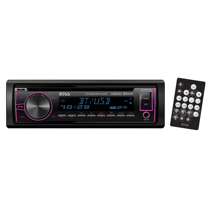 Boss 1 DIN CD RECEIVER BT USB MP3 FM AM