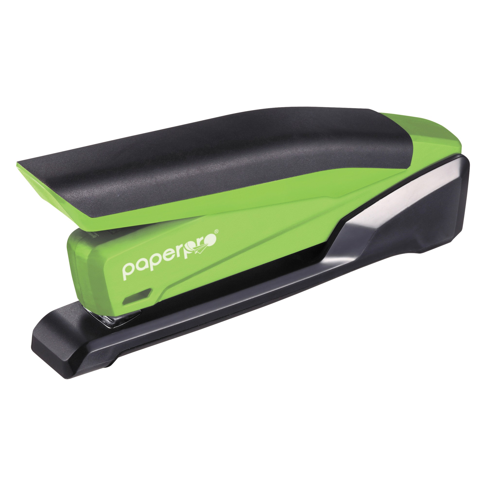 Bostitch InPower Spring-Powered Antimicrobial Desktop Stapler - 20 Sheets Capacity - 210 Staple Capacity - Full Strip - Green