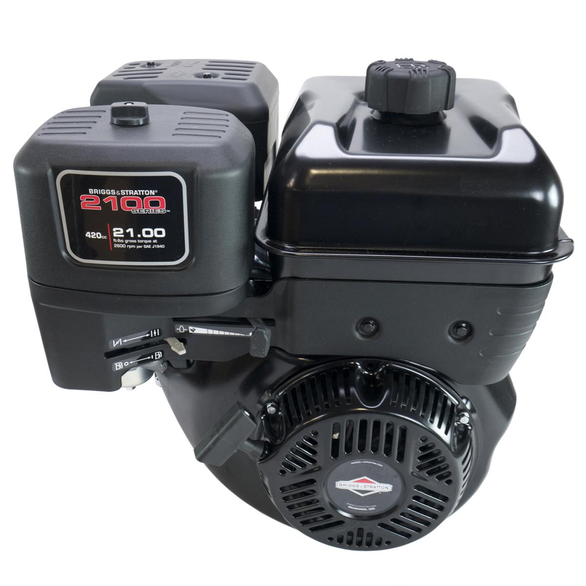 21 Gross Torque Horizontal 1"x3-21/32" Shaft, Recoil Start, Dual Ball Bearings, LOS, Briggs & Stratton Engine