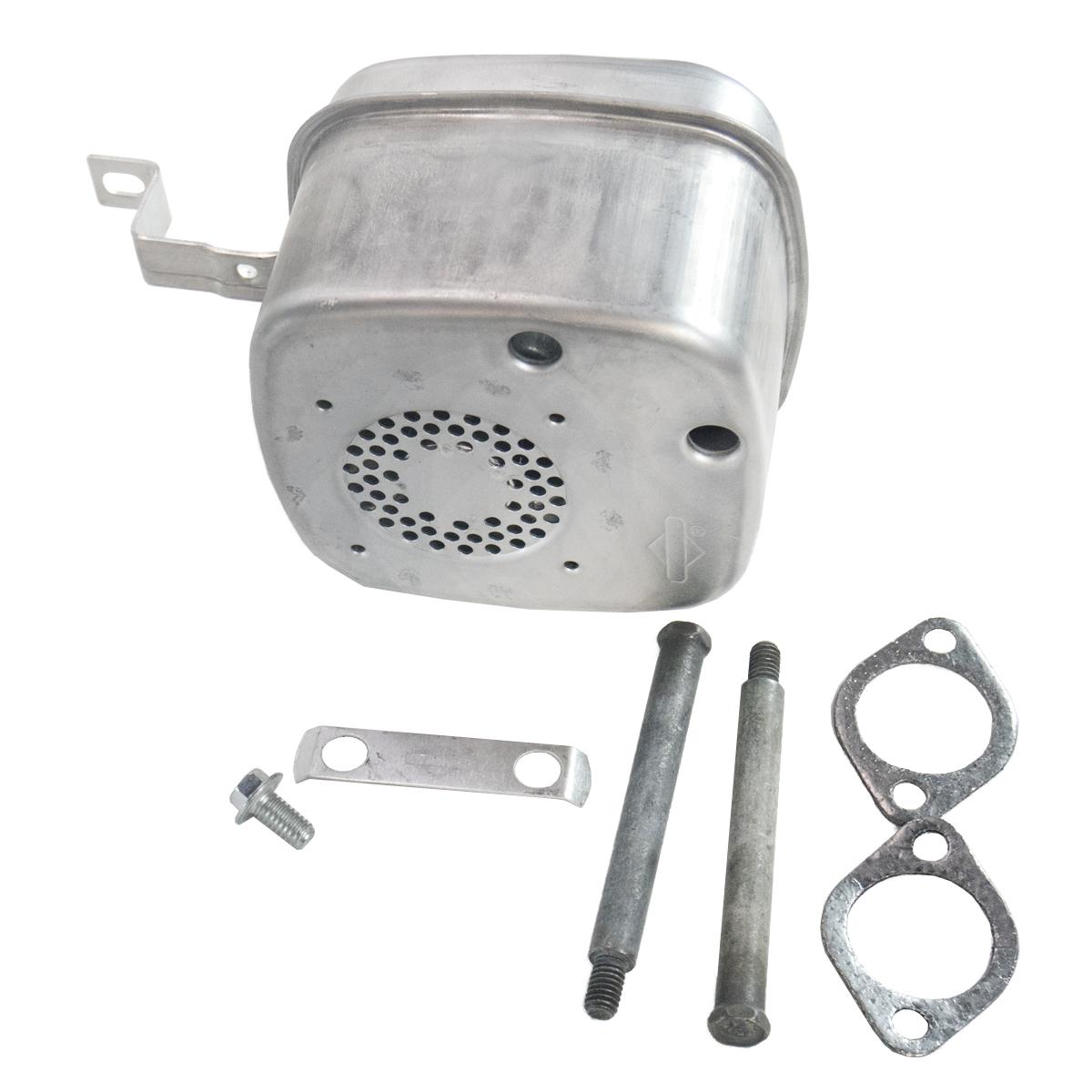 Muffler & Adapter to fit OHV engines from 9-18hp, Models include any starting with 28 & 31 Briggs & Stratton Engine Parts
