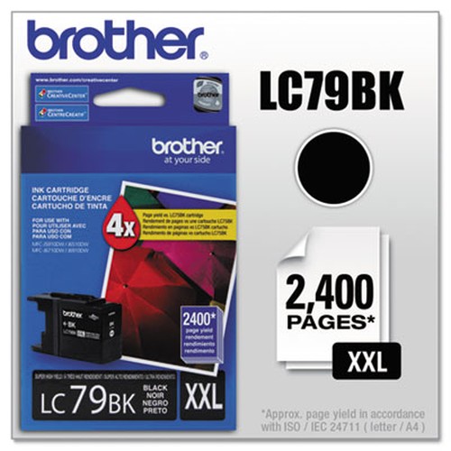 Brother Innobella LC79BK Original Ink Cartridge - Inkjet - 2400 Pages - Black - 1 Each