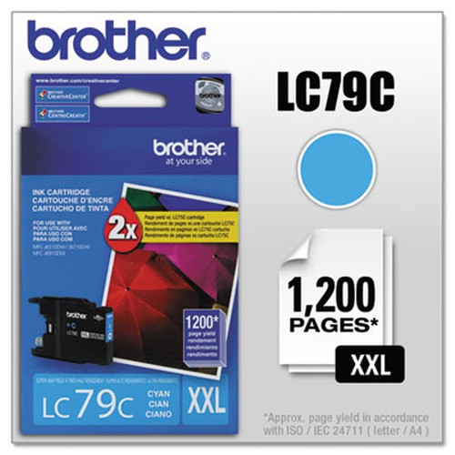 Brother Innobella LC79C Original Ink Cartridge - Inkjet - 1200 Pages - Cyan - 1 Each