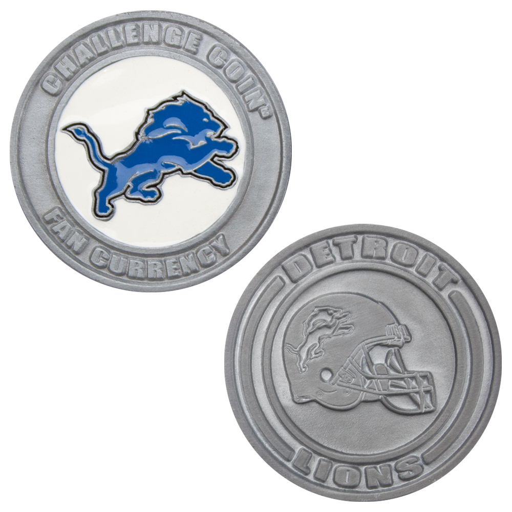 Challenge Coin Card Guard - Detroit Lions