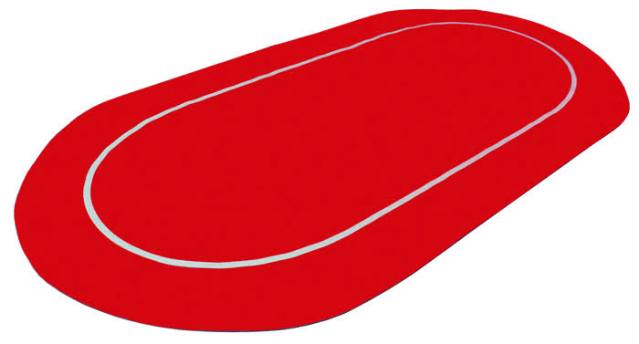 Sure Stick Rubber Foam Table Top - Red