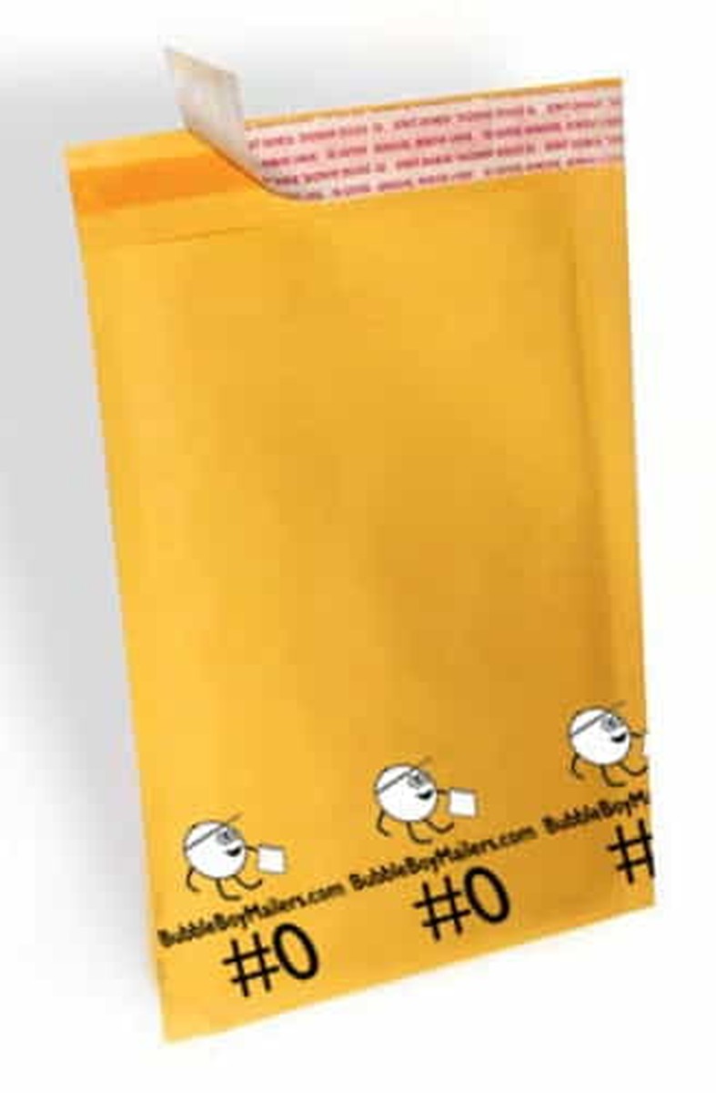 (250) No. 0 BubbleBoy 6" x 10" Self-Sealable Bubble Mailers