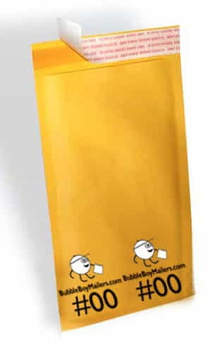 (250) No. 00 BubbleBoy 5" x 10" Self-Sealable Bubble Mailers